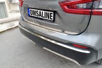 Nissan Qashqai 2014–2021 Rob zadnjega odbijača (nerjaveče jeklo) fotografija 4