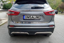 Nissan Qashqai 2014–2021 Rob zadnjega odbijača (nerjaveče jeklo) fotografija 5