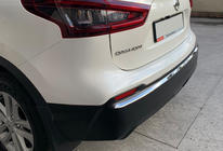 Nissan Qashqai 2014–2021 Rob zadnjega odbijača (nerjaveče jeklo) fotografija 1