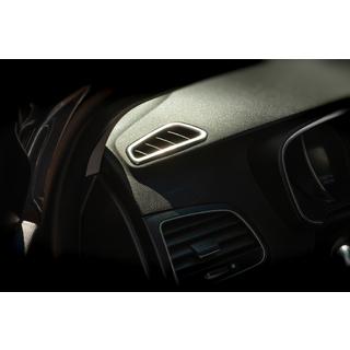 Okrasna obloga zračnika v kabini (2 kos, nerjavno jeklo) Renault Megane IV 2016–2025 fotografija 3