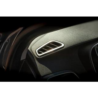 Okrasna obloga zračnika v kabini (2 kos, nerjavno jeklo) Renault Megane IV 2016–2025 fotografija 2