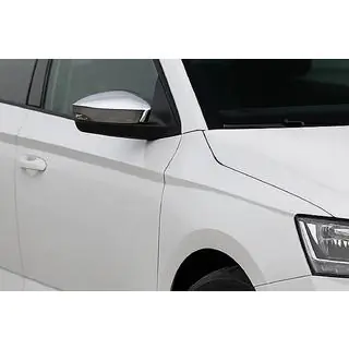 Nerjaveči pokrovi ogledal z izrezom za smernik (2 kos) Skoda Rapid 2012–2019 fotografija 1