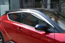 Toyota C-HR 2016–2023 OmsaLine okenske obrobe (4 kosi, nerjaveče jeklo) fotografija 1