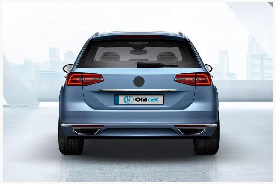 Volkswagen Passat B8 2015–2023 Letvica nad registrsko tablico iz nerjavečega jekla SW (OmsaLine) Image