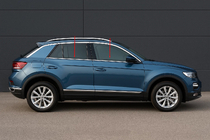 Volkswagen T-Roc 2017–2025 Okenske obrobe (4 kosi, nerjavno jeklo) fotografija 1