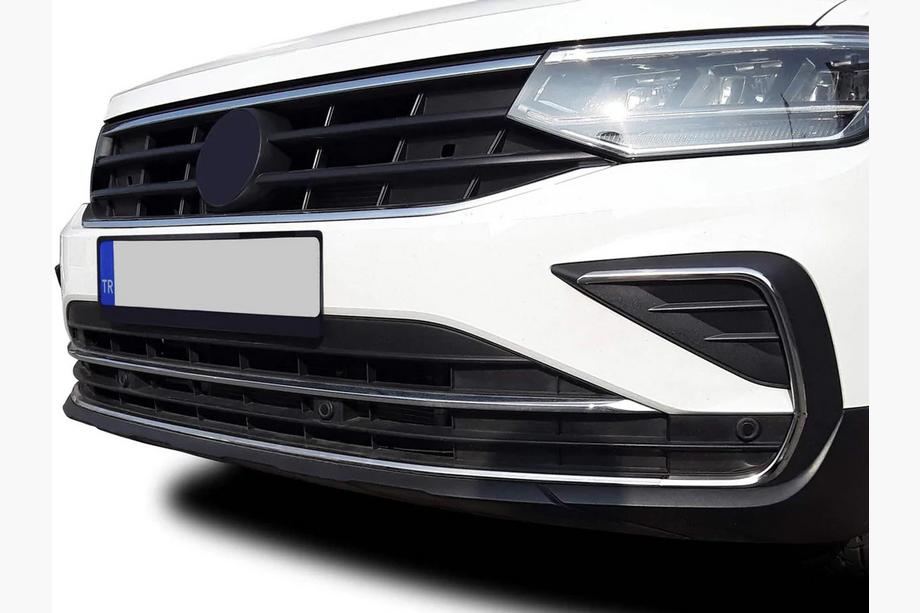Volkswagen Tiguan 2016–2023 Kromirane inox obloge za meglenke 2020+ (komplet 4 kos) Image