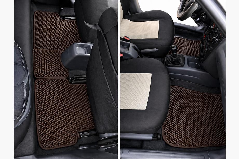 Daewoo Lanos 1998–2017 EVA preproge za avto (rjave) Image