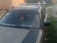 Mitsubishi Galant 1992–1998 Strešni prtljažnik za gladko streho Oluksuz V4 (krom, par) fotografija 6