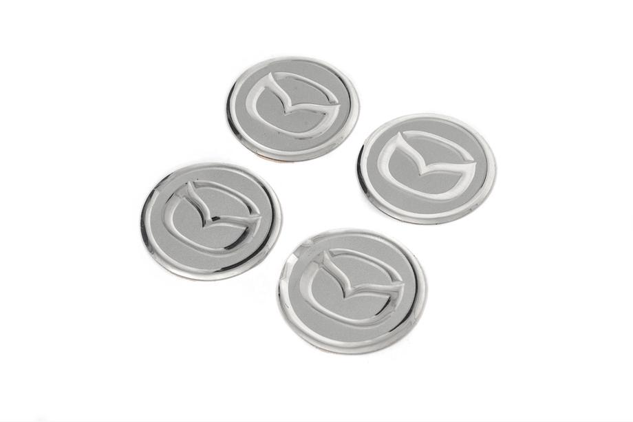 Mazda Nalepke za sredinske pokrovčke V2 60 mm (4 kos) Fotografija 1