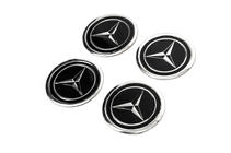 Mercedes-Benz Nalepke za pokrovčke platišč V1 60 mm (4 kosi) fotografija 2