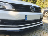 Volkswagen Jetta 2011–2018 Lip sprednji lip spojler za odbijač (2010-2018, črna sijaj) fotografija 7