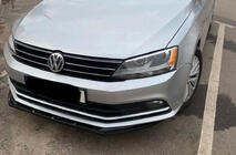 Volkswagen Jetta 2011–2018 Lip sprednji lip spojler za odbijač (2010-2018, črna sijaj) fotografija 1