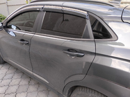 Hyundai Kona 2017–2023 Vetrni deflektorji oken s kromirano letvico (4 kos, Niken) fotografija 7