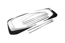 Toyota Land Cruiser 200 2007–2021 Kromirane obrobe oken dizajn LC300 (nerjavno jeklo) fotografija 5