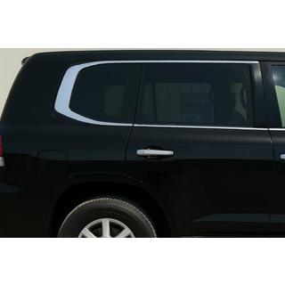 Kromirane obrobe oken dizajn LC300 (nerjavno jeklo) Toyota Land Cruiser 200 2007–2021 fotografija 1