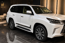 Lexus LX 500d/600 2022– F-Sport vratne letvice bele+krom (komplet 4 kos, ABS) fotografija 2