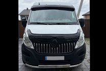 Renault Master 2011–2023 Vetrni deflektor za vetrobransko steklo V2 (sijajno črna, 5 mm) fotografija 5