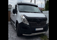 Renault Master 2011–2023 Vetrni deflektor za vetrobransko steklo V2 (sijajno črna, 5 mm) fotografija 7