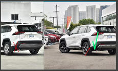 Toyota Rav 4 2019–2025 Blatne zavesice Premium 2022+ (dolgi lok, 4 kosi) fotografija 2