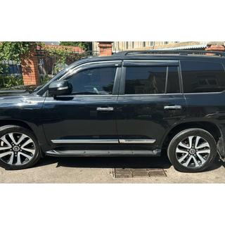 Vetrni deflektorji oken s kromirano letvico (4 kos, Niken) Toyota Land Cruiser 200 2007–2021 fotografija 2
