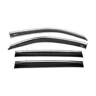 Vetrni deflektorji oken s kromirano letvico (4 kos, Niken) Lexus LX570/450d 2008–2022 fotografija 4
