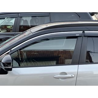 Vetrni deflektorji oken s kromirano letvico (4 kos, Niken) fotografija 2
