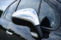 Peugeot 308 2007–2013 Kromirani pokrovi vzvratnih ogledal (2 kosa, nerjaveče jeklo) OmsaLine - ABS plastika fotografija 1