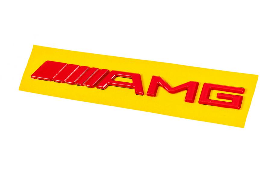 Mercedes-Benz AMG emblem (20 cm, ABS, rdeč) Image