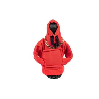 Prevleka za prestavno ročico – hoodie (rdeča, črna vrvica) fotografija 1