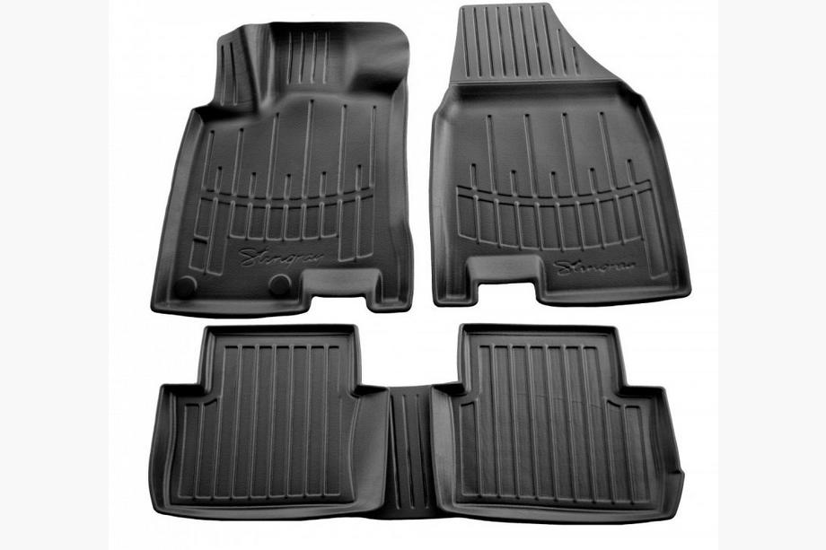 Nissan Qashqai 2010–2014 Stingray 3D gumijaste preproge za kabino (za +2, komplet 5 kos, poliuretan) Image