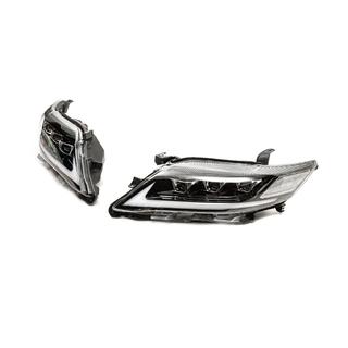 Sprednji žarometi Lexus-design V1 (facelift, 2 kosa) Toyota Camry 2006–2011 fotografija 1