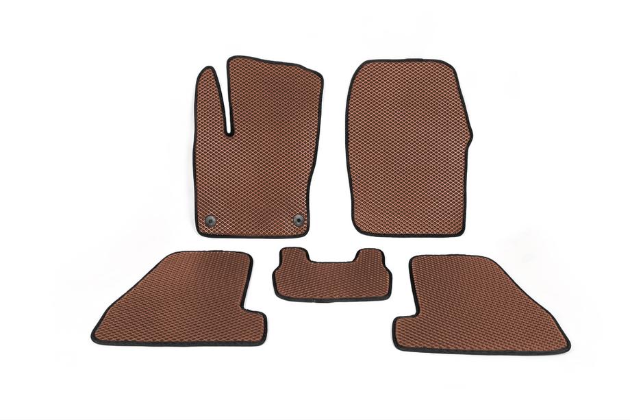 Ford Focus III 2011–2017 EVA preproge za avto (rjave) Fotografija 1