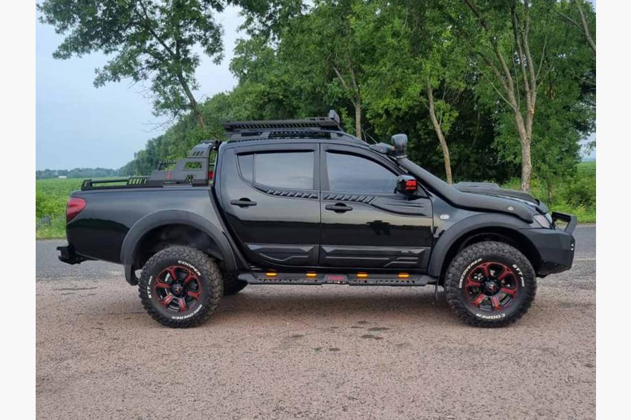 Mitsubishi L200 2006–2015 Zgornje vratne letve (4 kosi, ABS) Fotografija 12