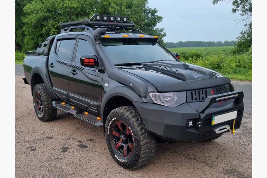 Mitsubishi L200 2006–2015 Zgornje vratne letve (4 kosi, ABS) Fotografija 11