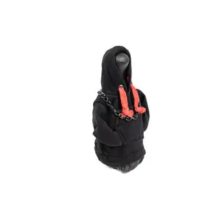 Manšeta prestavne ročice v hoodie slogu (črna, rdeča vrvica) fotografija 2