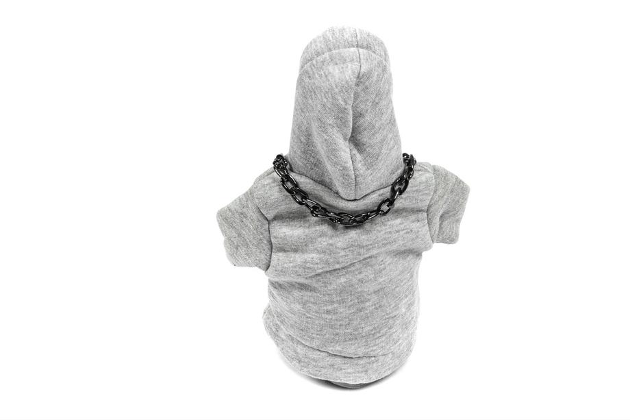 Prevleka za prestavno ročico v stilu hoodie (siva, črna vrvica) Fotografija 4
