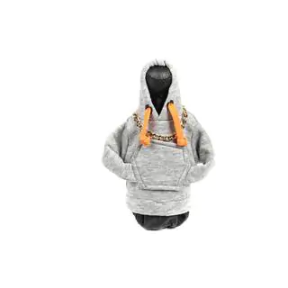 Prevleka ročice menjalnika – hoodie (siva, oranžna vrvica) fotografija 1