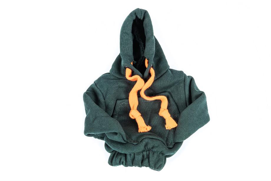 Prevleka prestavne ročice – hoodie (zelena, oranžna vrvica) Fotografija 3
