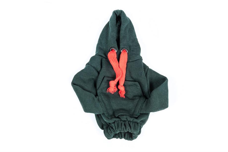 Prevleka za prestavno ročico – hoodie (zelena, rdeča vrvica) Fotografija 3