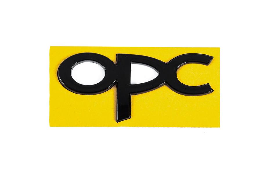Opel Emblem OPC 36 × 85 mm (črn) Fotografija 1