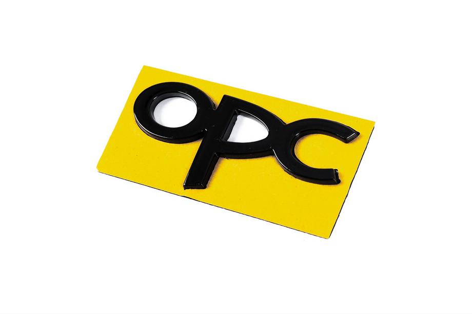Opel Emblem OPC 36 × 85 mm (črn) Fotografija 2