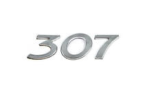 Peugeot 307 2001–2008 Napis 307 (105 x 30 mm) fotografija 1