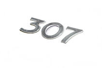 Peugeot 307 2001–2008 Napis 307 (105 x 30 mm) fotografija 2