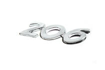 Peugeot 206 1998–2024 Napis 206 (90 × 25 mm) fotografija 2
