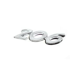 Napis 206 (90 × 25 mm) Peugeot 206 1998–2024 fotografija 2
