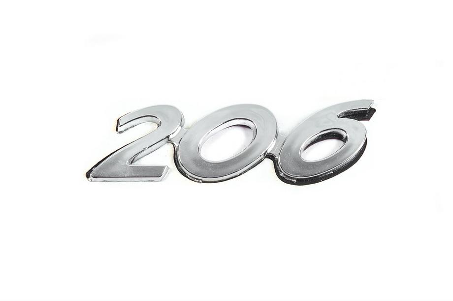 Peugeot 206 1998–2024 Napis 206 (90 × 25 mm) Image