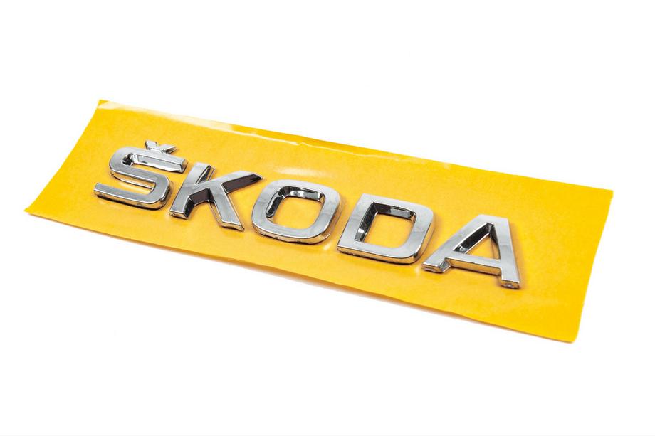 Skoda Napis Skoda 5JA853687 (155 mm x 27 mm) Fotografija 2