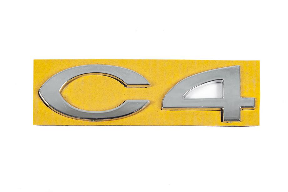 Citroen C-4 2004–2010 Napis C4 8665.Y4 (108 x 30 mm) Image