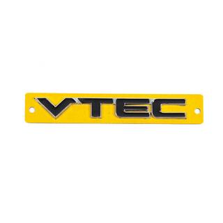 Napis VTEC črn s kromom (110 x 15 mm) fotografija 1
