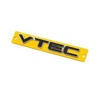 Napis VTEC črn s kromom (110 x 15 mm) fotografija 2